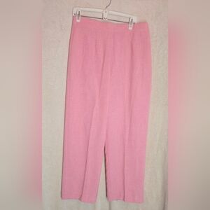 Vintage Women's Pink Dress Pants Size 16 100% Polyester